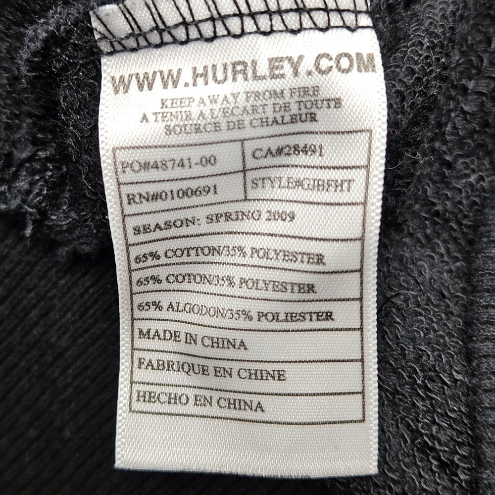 Hurley Womens Large Utility Sweatshirt Jacket Military Chic Y2K Charcoal - Picture 11 of 13